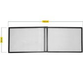 Mosquitera extensible de aluminio gris para ventana tela aluminio 50x75-142cm