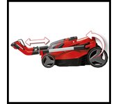 Cortacésped a batería einhell 36v 38 cm ancho de corte 60 de autonomía