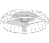 Ventilador de techo con luz sin aspas silencioso dc mantra nature blanco 79 cm
