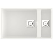 Fregadero 1 seno y medio poalgi zie hekla snow blanco 75x45 cm