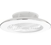 Ventilador de techo con luz sin aspas silencioso dc mantra alisio blanco 74 cm