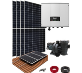 Kit depuradora solar de piscina con bomba autosolar de 0,75cv
