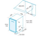 Lavavajillas integrable edesa edb-4610-i blanco 45 cm clase e