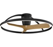 Ventilador de techo con luz silencioso dc mantra nepal ii negro 75 cm