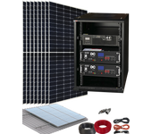 Kit solar aislada 5500w 20kwh/día con batería de litio en rack