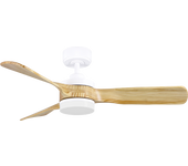 Ventilador de techo con luz silencioso dc inspire chris beige/blanco 112 cm