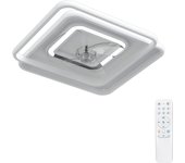 Ventilador de techo con luz sin aspas silencioso dc arte confort altea blanco 48.8 cm