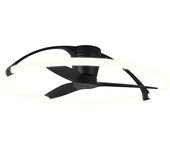 Ventilador de techo con luz sin aspas silencioso dc mantra nepal negro 104 cm