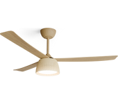 Ventilador de techo con luz exterior dc sulion area beige/marrón 132 cm