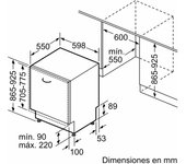 Lavavajillas integrable balay 3vh6330sa inox 60 cm clase d