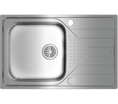 Fregadero 1 seno escurrido de acero inox teka ras universe txp 2 50x50 cm