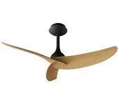 Ventilador de techo sin luz sin aspas silencioso dc mantra ipanema negro 106 cm