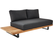 Sofá de jardín con cojín de jardín de aluminio sirokos beige