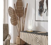 Lámpara de mesa nora 1 luz e27 18 cm oro blanco