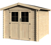 Caseta de madera areto de 258.7x213x237.5 cm y 6.14 m2 naterial