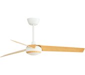 Ventilador de techo con luz silencioso dc forlight sfera blanco/marrón 122 cm