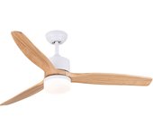 Ventilador de techo con luz silencioso dc xtrelamp madsen blanco 120 cm