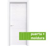 Conjunto puerta lucerna lagos blanco derecha 70x30 72.5cm + tapeta