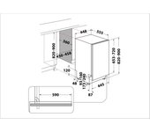 Lavavajillas integrable indesit di9e 2b10 blanco 45 cm clase f