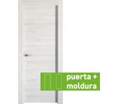 Conjunto puerta oslo blanco line apertura derecha 62.5cm + tapeta