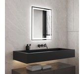 Espejo de baño con luz led frontal denzo 60x80cm