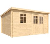 Caseta de madera cobertizo vallo modern 8,4 m2 de 398x204x248 cm y m2
