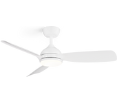 Ventilador de techo con luz silencioso dc sulion sunset wifi blanco 110 cm