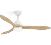Ventilador de techo con luz silencioso dc sulion cloe m blanco 127 cm