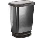 Cubo de la basura con pedal jive mondex 20l efecto carbono
