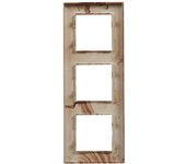Marco triple legrand niloé step madera oscura