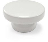 Pomo rei en haya color blanco y medida 38mm