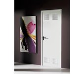 Puerta de trastero de acero lacado en blanco de apertura derecha de 200x90cm