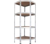 Estantería esquinera rivet ar shelving 180x70x40cm galvanizada 4 baldas 175 kg/balda