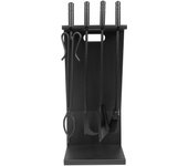 Juego de chimenea 4 piezas 12021 negro