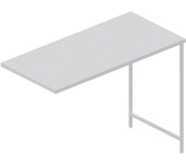 Modulo de cocina m13 genova mesa pivotante blanco