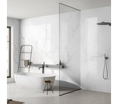 Revestimiento de pared de pvc gloss trapani xl color blanco de 260x90 cm