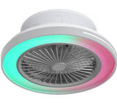 Ventilador de techo con luz sin aspas silencioso dc sulion robotto gris 48 cm