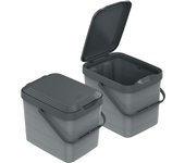Cubo de la basura con fijación a la pared walbin mondex 8l antracita