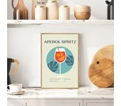 Cuadro con marco aperol spritz 21 cm x 31 cm