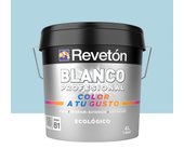 Pintura interior revetón color a tu gusto azul scandi suave empolvado mate 4l