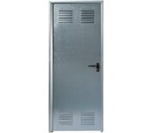 Puerta auxiliar de trastero apertura izquierda acero galvanizado de 200x79cm