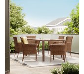 Conjunto de jardin de aluminio cordoba para 6 comensales