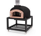 Horno leña olympus mons pro negro 110cm + base c/ruedas plus