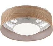 Ventilador de techo con luz sin aspas silencioso dc lumiplus yukon blanco 17.7 cm