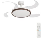 Ventilador de techo con luz silencioso dc arte confort velix l blanco 122 cm
