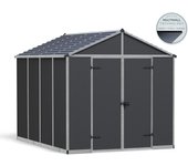 Caseta de resina rubicon shed dark grey 237x228x303 cm y 7.2 m2