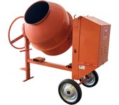 Hormigonera de gasolina altrad de 6 cv y 260 litros naranja