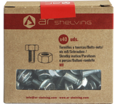 Kit de 40 tornillos de acero cabeza hexagonal