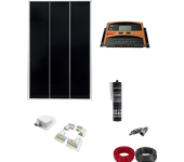 Kit solar fotovoltaico camper 12v panel solar de 200 w con estructura y cableado
