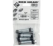 4 anclaje universal de acero de 14x55 mm cabeza hexagonal
